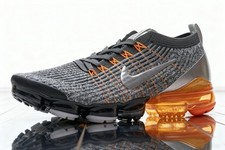 🔥New Nike Air Vapor Max Flyknit 3 grey-orange men's shoes free shipping