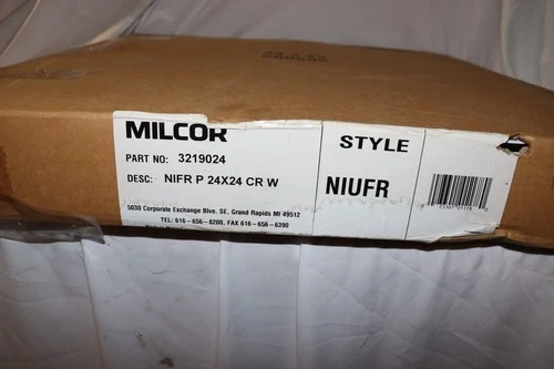 Milcor Fire Rated 24" x 24" Access Door w/ Lock, White, New