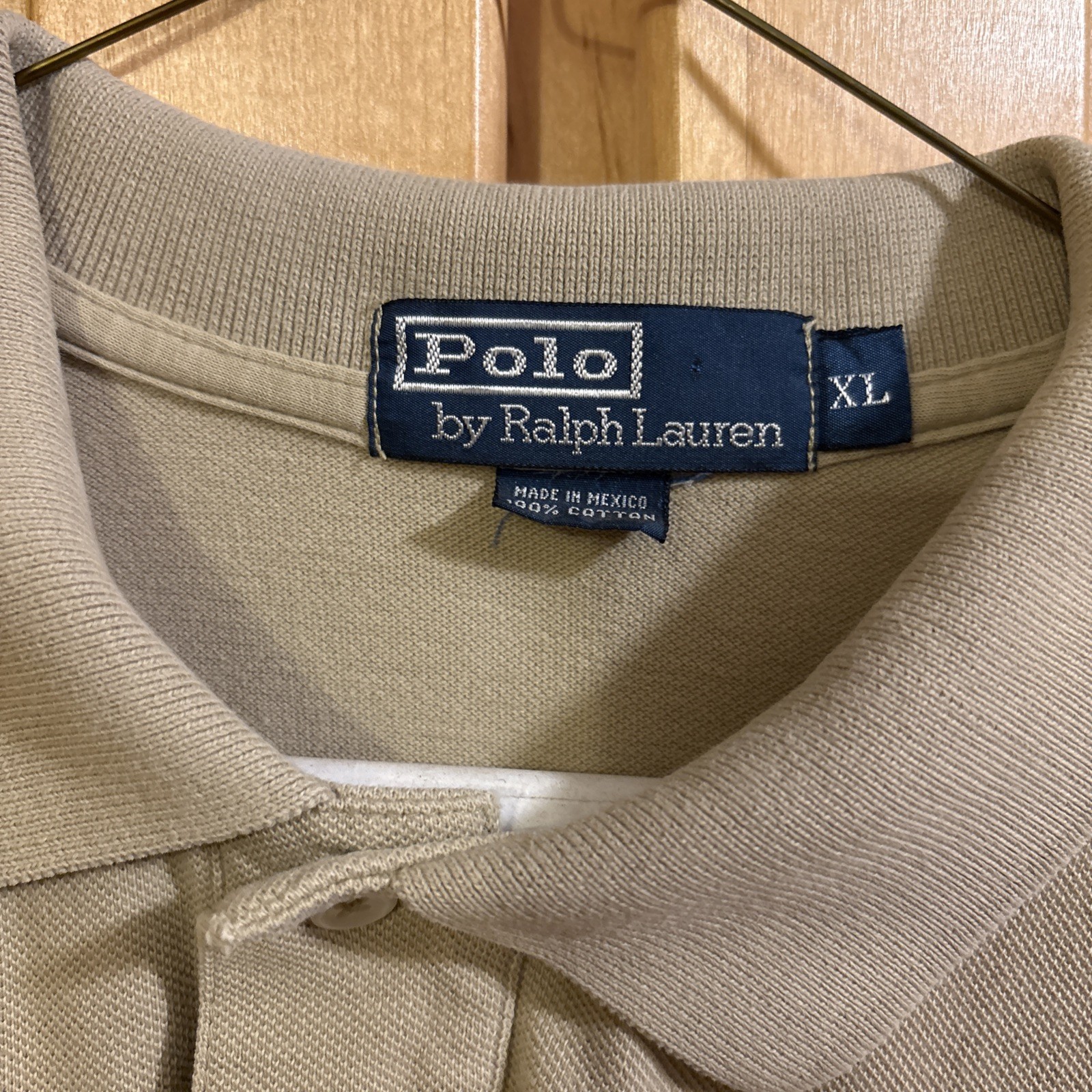 Lot of 3 Polo Ralph Lauren Men's XL Polo Shirts Striped Green Tan Golf Casual thumbnail 5