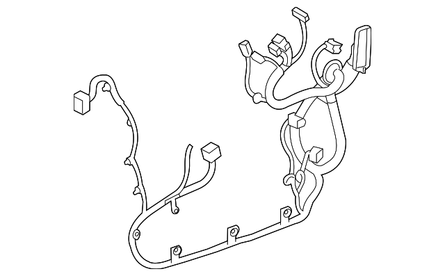 Genuine GM Driver Side Rear Door Wiring Harness Part 84758007