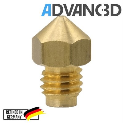 Advanc3D M5 Nozzle neue Version M5 thread nozzle 1.75mm-0.4mm für PTFE Inlay