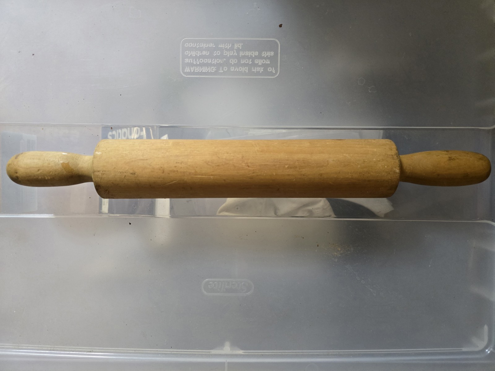 Antique Wooden Plain Rolling Pin Brown With Handles | eBay