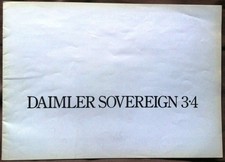 DAIMLER SOVEREIGN 3.4 Car Sales Brochure c1975