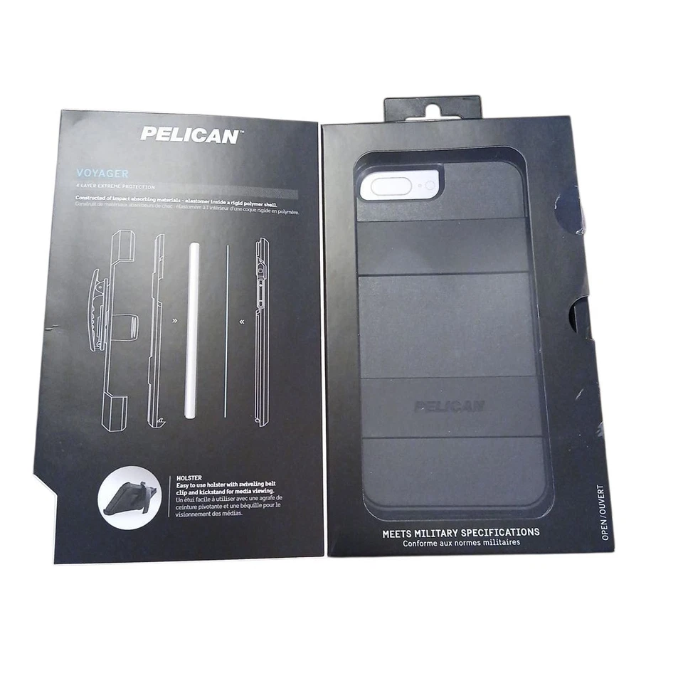 Funda Pelican Voyager Grado Militar Apple iPhone 6/7/8 Plus Negra NUEVA EN CAJA Foto 2 de 4