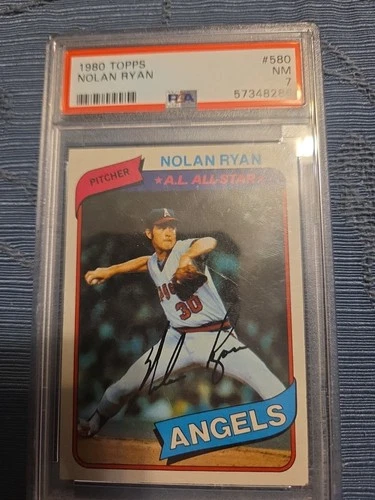 1980 Topps - NOLAN RYAN #580 PSA 7 NM Angels