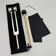 128 Hz Healing Tuning Fork With Silicone Hammer Sound Therapy Musical Instrument