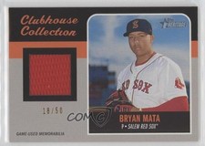 2019 Topps Heritage Minor League Edition Black 18/50 Bryan Mata #CCR-BM s7f