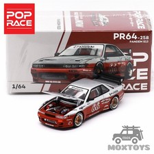Pop Race 1:64 PANDEM SILVIA S13 MOONTECH Diecast Model Car