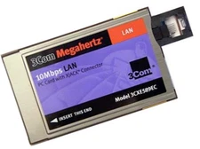 3Com Megahertz PCMCIA Ethernet LAN PC Card with XJACK 3CXE589EC NEW