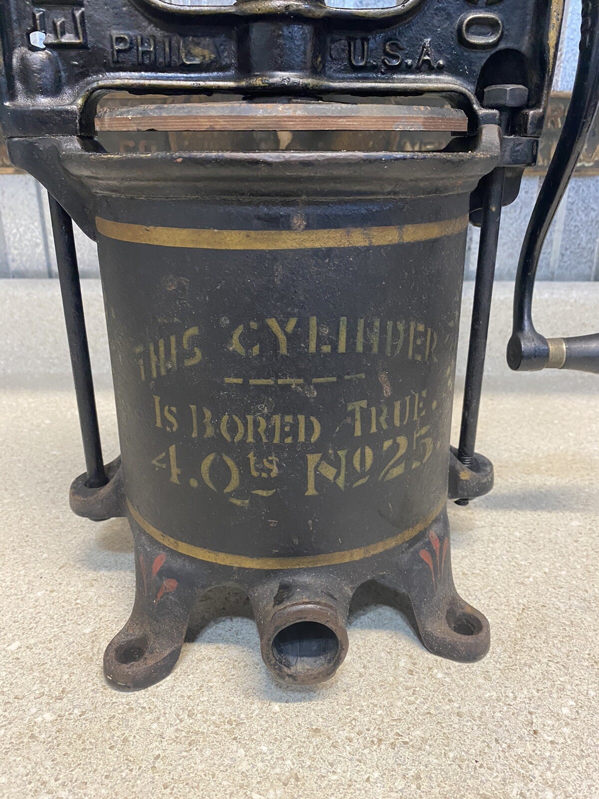 Vintage Enterprise Cast Iron Sausage Stuffer No 25 eBay