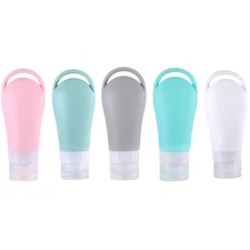 Silicone Bottles Travel Cosmetics Portable Container Shampoo Lotion Cream Tube