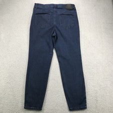 EXPRESS Jeans Womens Size 16 Ankle Skinny Leg High Rise Dark Wash Stretch Denim