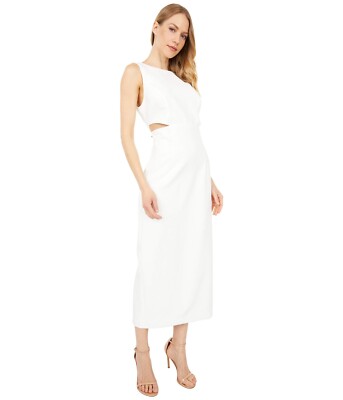 Bardot Lori Midi Dress Ivory XS | eBay