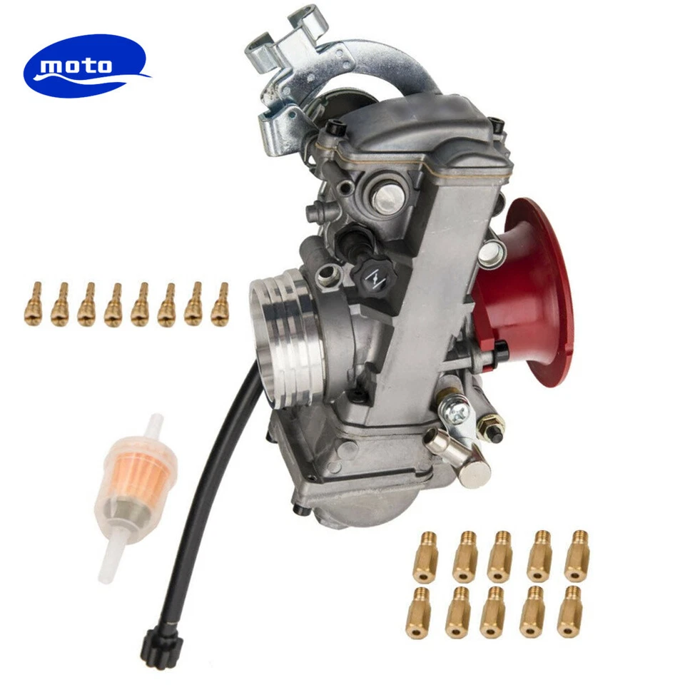Carburador de motor de carreras 41 mm para Honda Xr650 Xl650 Suzuki Dr650 Yamaha Fcr Foto 3 de 4