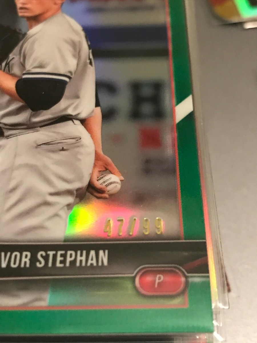 Trevor Stephan 2018 Bowman Chrome Green Refractors YANKEES #47/99