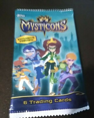 Mysticons Topps Exclusive Preview Booster Pack 6 Trading Cards NIP US ELLER 20 +
