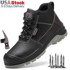 Men's Safety Boots Steel Toe Shoes Work Boots Indestructible Waterproof Shoes
