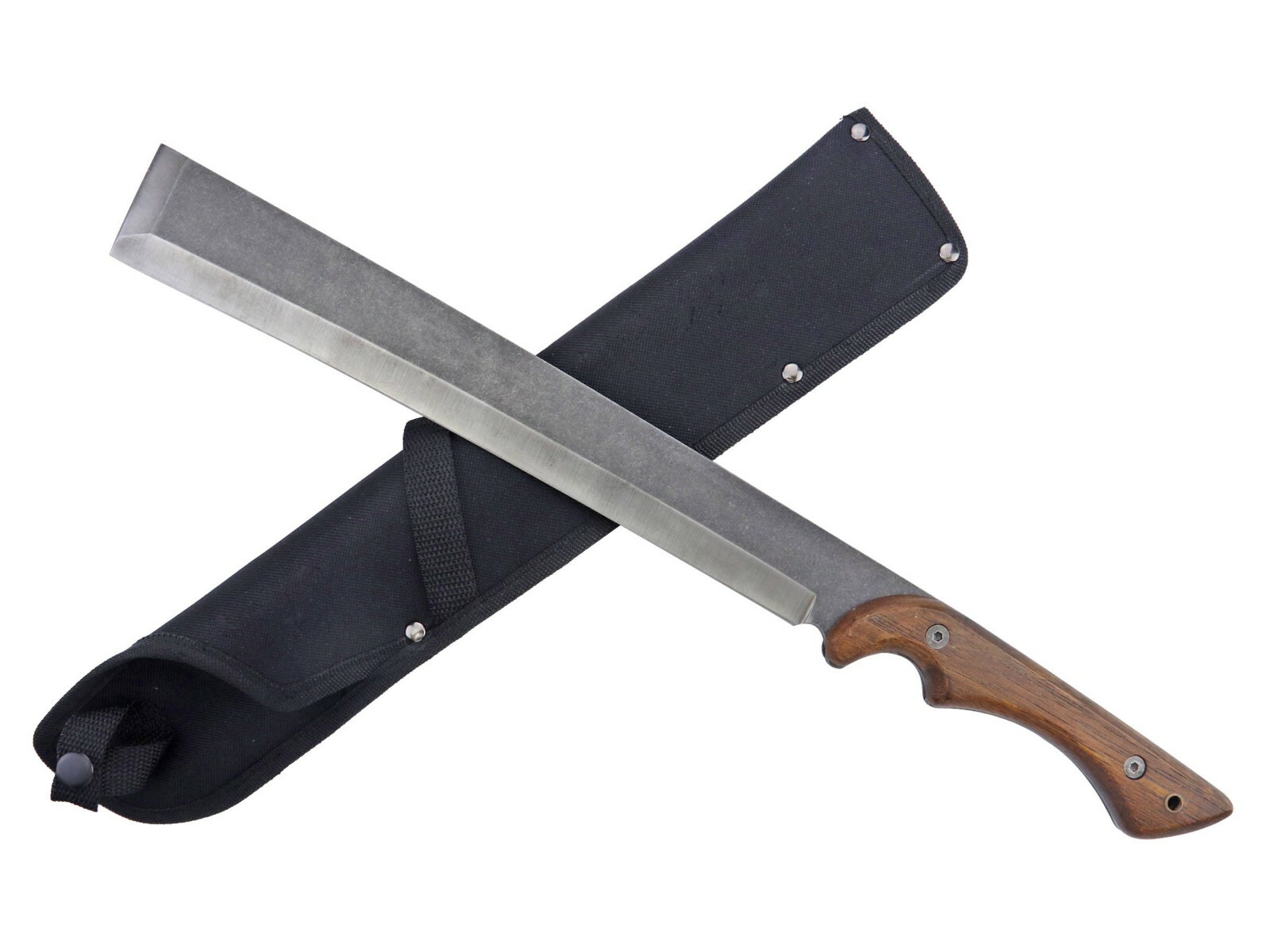 20" Live Steel Sharpen Fixed Blade Hunting Tactical Machete Katana
