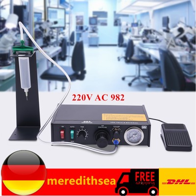 220V 982 Semi-Automatic Glue Dispenser Machine for Yellow Glue Solder Paste