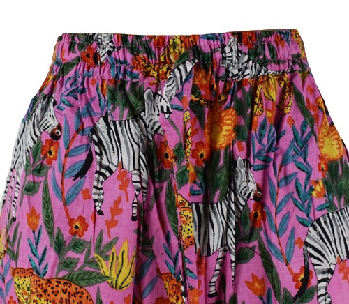 New Indian Printed Cotton Palazzo Trousers12 14 16 18 Hippy Boho Ethnic Culottes - Picture 3 of 3