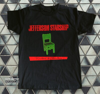 Jefferson Starship - Nuclear Furniture 8 Album Black Unisex T-shirt S-5XL