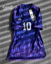 BNWT Argentina 2022 Official Away Jersey Messi Autograph Edition (M)