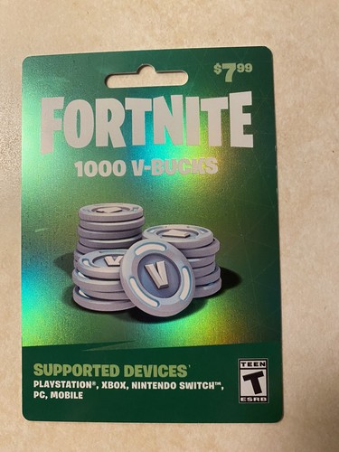 Fortnite 1000 V-Bucks Card - all devices Global key v bucks