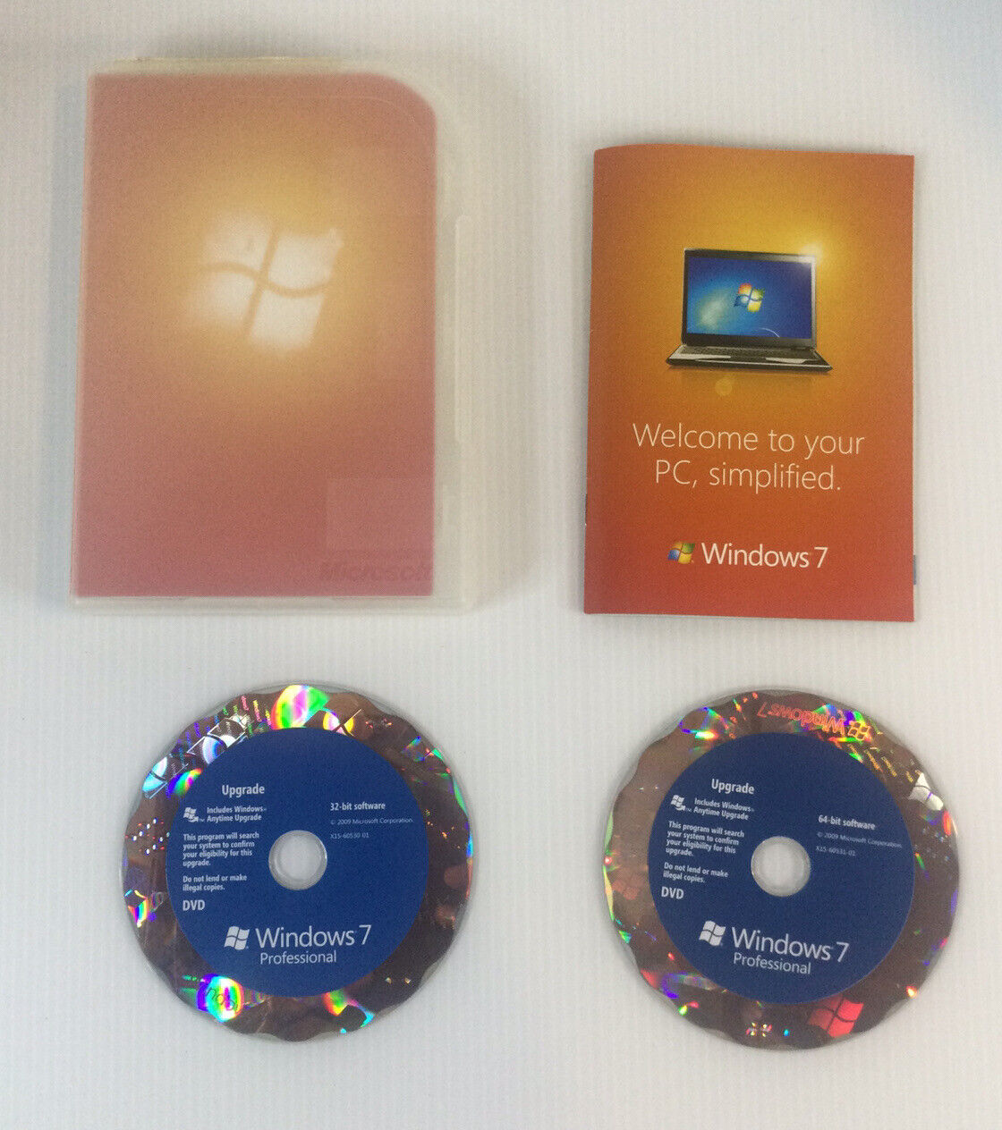 Microsoft Windows 7 Professional Upgrade 32 Bit And 64 Bit Dvd With Key ·  Viajándole