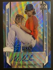2021 Leaf Metal Draft Baseball Michael Morales #BA-MM5  Blue  Refractor #20/20