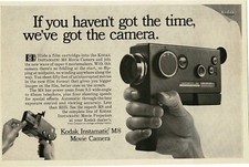 1967 KODAK Instamatic M8 Movie Camera super 8 Vintage Print Ad