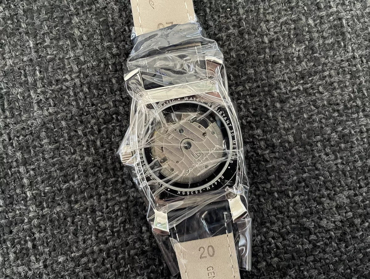 Louis Bolle Henry I Mens Automatic Analog Watch Silver Blue eBay
