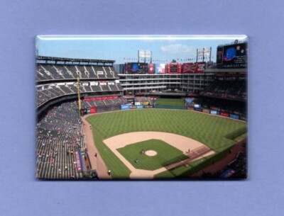 GLOBE LIFE FIELD *2X3 FRIDGE MAGNET* TEXAS RANGERS STADIUM BASEBALL BALLPARK TX
