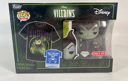 Funko Pop! Maleficent #1082 Diamond / Only at Target Disney Villians Pop Tee