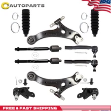 10x Front Lower Control Arm Ball Joints Tie Rod Ends For 2007-2011 TOYOTA CAMRY