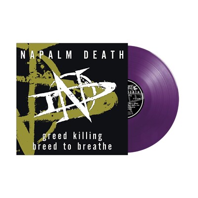 Napalm Death 'Greed Killing / Breed To Breathe' Purple Vinyl - NEW