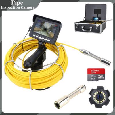 Pipe Inspection Camera with 4.3 Inch LCD Monitor 1000TVL DVR Recorder Snake Cam