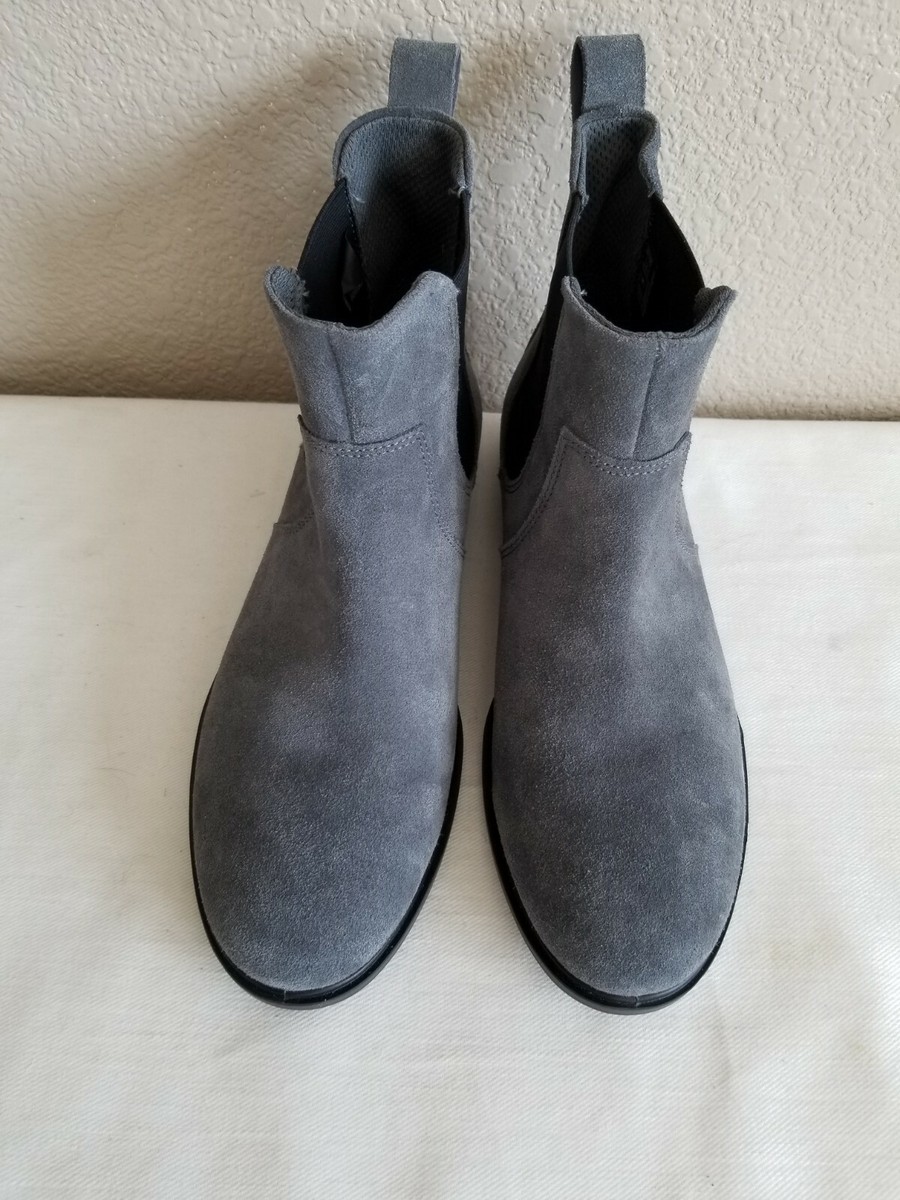 New Ecco grey suede chelsea soft 5 boots. Sz40. | eBay display picture 2