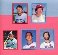 1982 TOPPS BASEBALL STICKERS 5 COUNT DIFFERENT LOT CARL YASTRZEMSKI MIKE SCHMIDT