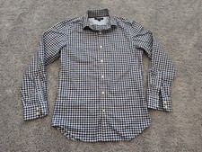 Banana Republic Button Up Shirts Men's Small Check Non Iron Slim Fit Long Sleeve