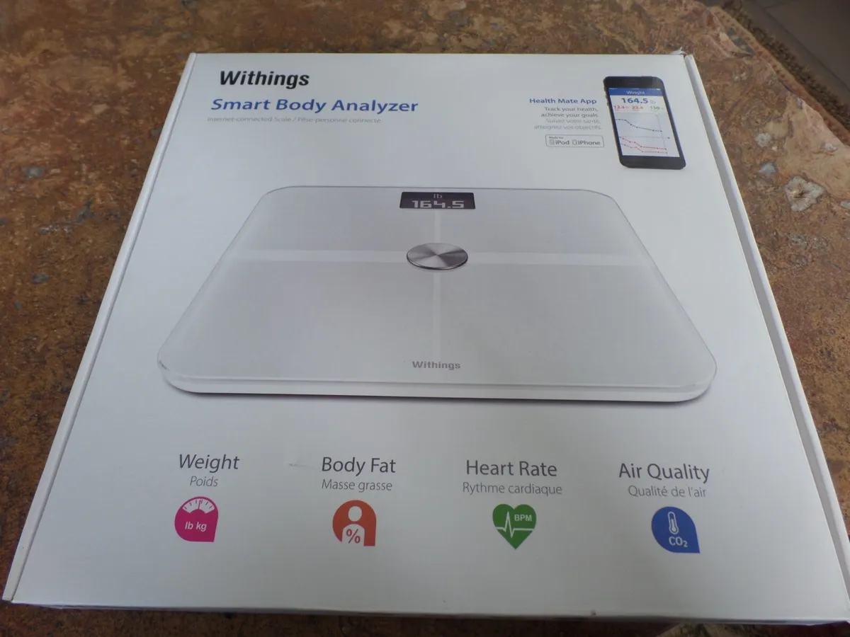 Withings Smart Body Analyzer Scale MODEL WS-50 INTERNET CONNECTED NEW OPEN  BOX!!