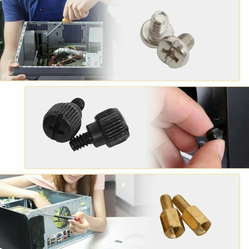 228*Computer Screws Standoffs Set PC Hard Drive Motherboard Case Fan ...