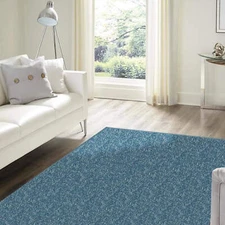 Koeckritz Classic Modern Ocean Blue Teal Area Rug | Indoor Carpet for Any Room