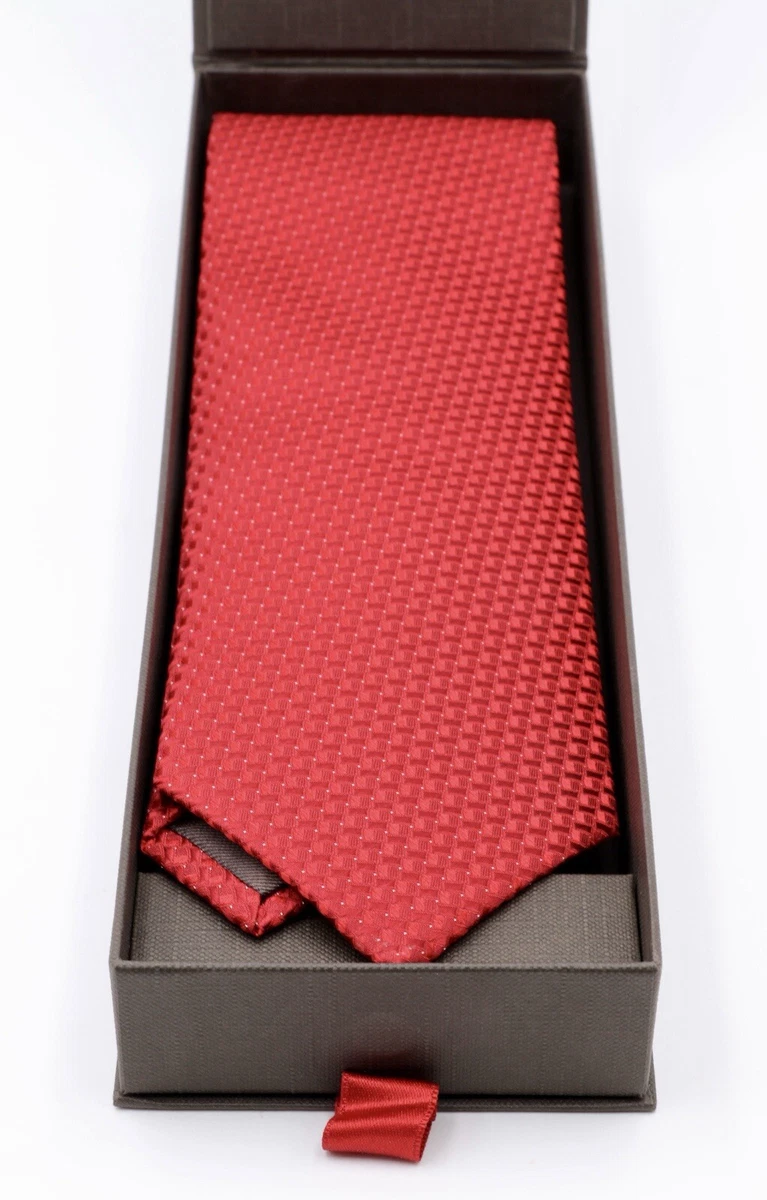 PATEK PHILIPPE TIE SILK RED CORBATA ATTACHER CRAVATTA KRAWATTE EXCLUSIVE BOX NEW