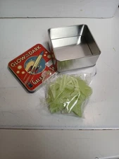 Glow in the Dark Galaxy of Stars Lagoon Group  Tin Box w Stick on Stars Decor