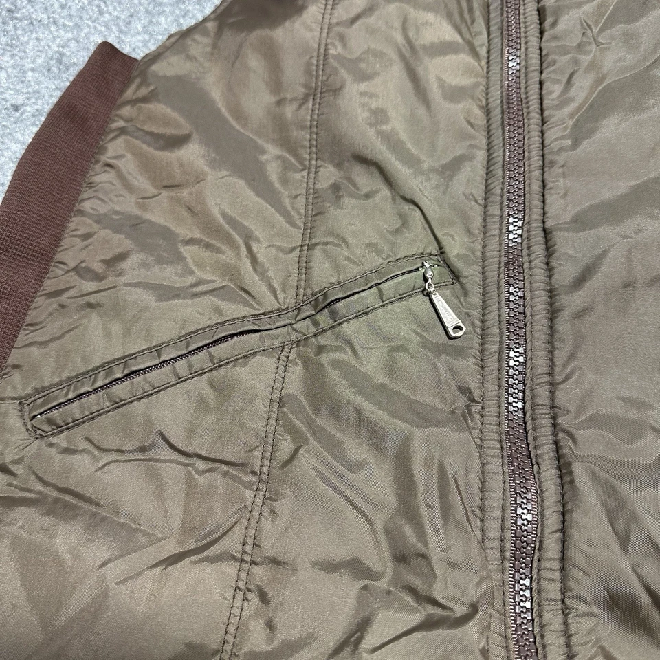 Pantalones de esquí de nieve Randy Obermeyer para hombre de colección (años 80’s) talla (XL) marrón baberos 1/2 cremallera RARO Foto 4 de 4