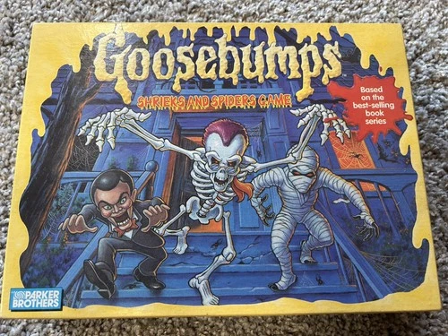 1995 VINTAGE GOOSEBUMPS SHRIEKS & SPIDERS GAME 100% COMPLETE! PARKER BROS MINT!