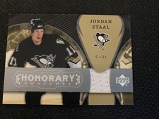 2007-08 Upper Deck Trilogy #HS-ST Jordan Staal Honorary Swatches