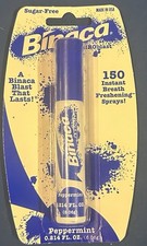 Binaca Aeroblast Breath Freshening Sprays Peppermint 0.214oz 150 Sprays 