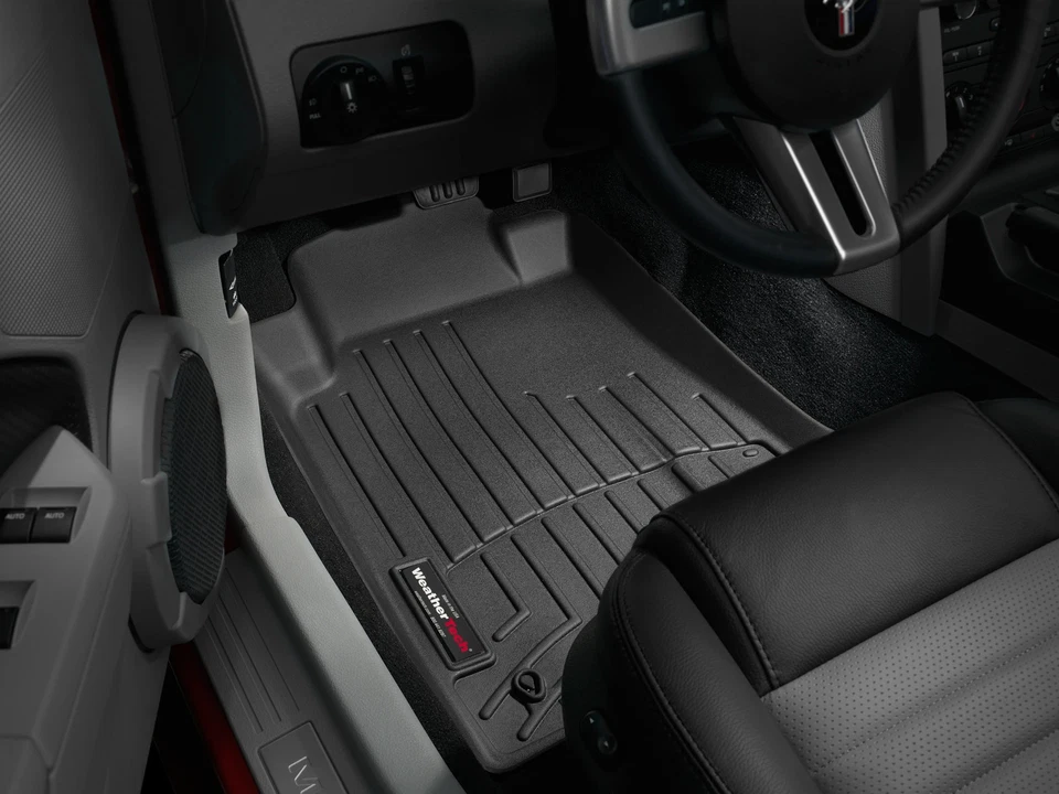 WeatherTech FloorLiner for 2009-2010 Ford Mustang - 1st Row, Black - Image 2 of 4
