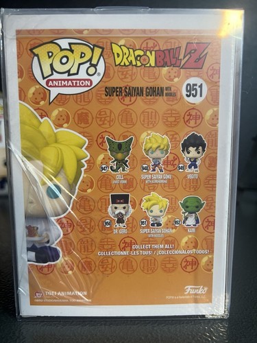 Funko Pop Dragon Ball Z Super Saiyan Gohan con Fideos #951 con Protector - Imagen 3 de 6